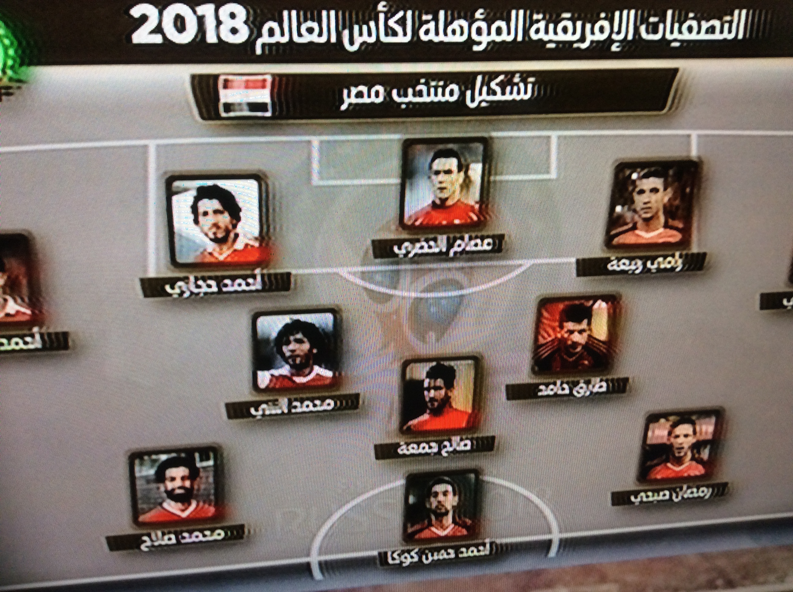 تشكيل منتخب مصر في مباراة حسم الوصول الى كأس العالم امام الكونغو